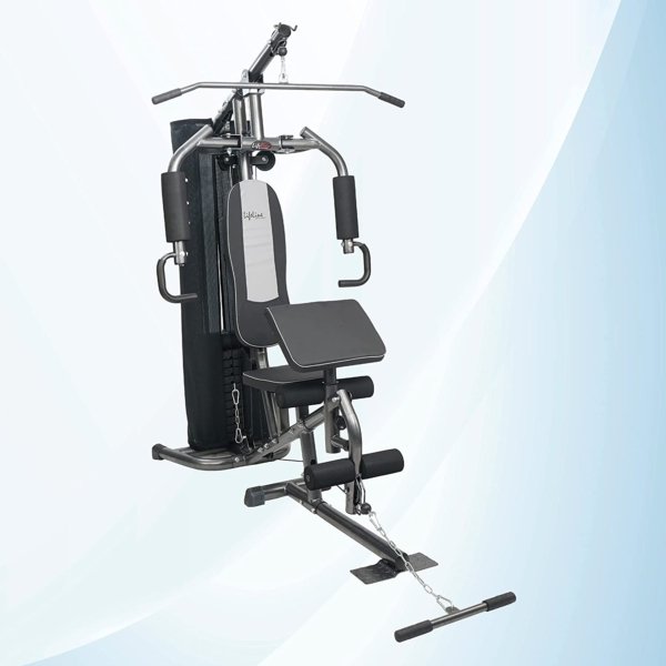 Lifeline Fitness Multi Home Gym Multiple Muscle Workout Exercise Machine Chest Biceps Shoulder Back Triceps Legs for Men at Home, 72kg Weight Stack